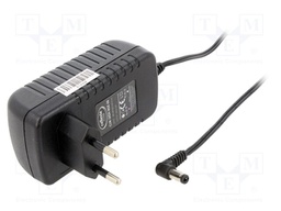 Power supply: switched-mode; volatage source; 24VDC; 1A; 24W; 86%
