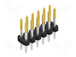 Connector: pin strips; pin header; male; PIN: 12; 2mm; THT; 2x6; 100V