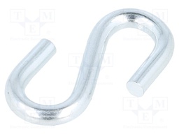 Quick link S type; steel; zinc; Size: 5mm