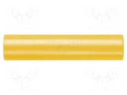 Connector: adapter; 4mm banana; yellow; 70VDC; 16A; 45mm; -10÷70°C