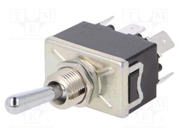 Switch: toggle; Pos: 2; DPDT; ON-ON; Leads: connectors; Toggle: round