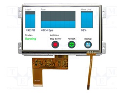 Display: TFT; 800x480; Illumin: LED; Window dimensions: 154x85.6mm