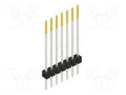Connector: pin strips; pin header; male; PIN: 7; 2.54mm; THT; 1x7