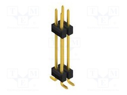 Connector: pin strips; pin header; male; PIN: 4; 2.54mm; SMT; 2x2