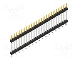 Connector: pin strips; pin header; male; PIN: 34; 2.54mm; SMT; 1x34
