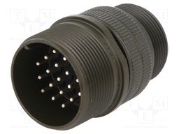 Connector: circular; Series: DS/MS; plug; male; PIN: 19; for cable