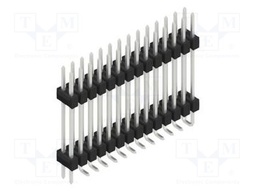 Connector: pin strips; pin header; male; PIN: 28; 2.54mm; SMT; 2x14