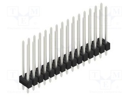 Connector: pin strips; pin header; male; PIN: 30; 2.54mm; THT; 2x15