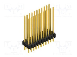 Connector: pin strips; pin header; male; PIN: 22; 1.27mm; THT; 2x11