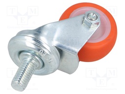 Transport wheel; Ø: 40mm; W: 18mm; H: 59mm; torsional; 400N; 40kg