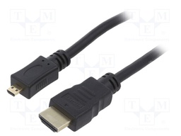 Cable; Ethernet,HDMI 2.1; HDMI plug,both sides; 5m; black
