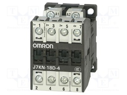 Contactor: 4-pole; 230VAC; 18A; for DIN rail mounting; J7KN