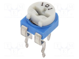 Potentiometer: mounting; single turn,horizontal; 100Ω; 100mW