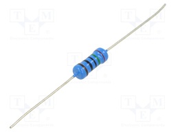 Resistor: metal film; THT; 250Ω; 1W; ±1%; Ø5x12mm; axial