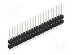 Connector: pin strips; pin header; male; PIN: 21; 2.54mm; THT; 1x21