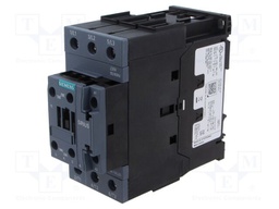 Relay Contactor, 3RT2 Series, 3PST-NO, 3P, 24 A, 22 kW, 690 VAC