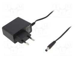 Power supply: switched-mode; 12VDC; 1A; Out: 5,5/2,1; 12W; Plug: EU
