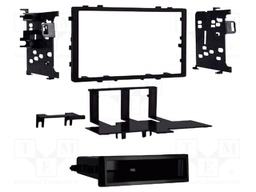 Radio frame; Acura,Honda,Isuzu; 2 DIN; black