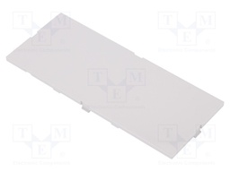 Front panel; without frame,with holder; 6M Modulbox One; grey
