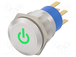 Switch: vandal resistant; Pos: 2; DPDT; IP67; ON-ON; Illumin: LED