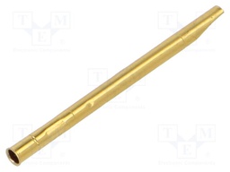 Test probe socket; Contact plating: gold-plated; KS-712; L: 30mm