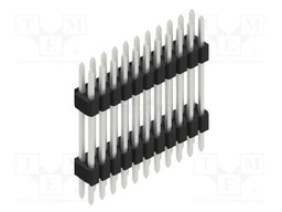 Connector: pin strips; pin header; male; PIN: 22; 1.27mm; THT; 2x11