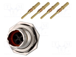 Connector: circular; Series: RT360; socket,plug; male; crimped