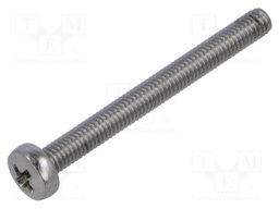 Screw; M3x30; Head: cheese head; Phillips; PH1; A2 stainless steel