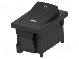 ROCKER; SPST; Pos: 2; ON-OFF; 16A/250VAC; 6A/28VDC; none; 13x19.2mm