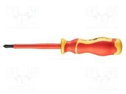 Screwdriver; insulated; Pozidriv®; PZ2; Blade length: 100mm; 1kVAC