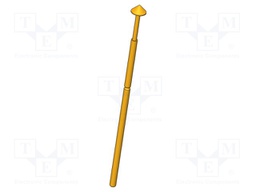 Needle-like test probe; Operational spring compression: 2mm