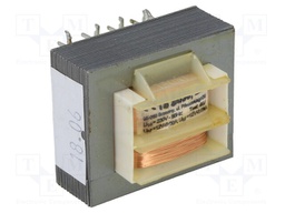 Transformer: mains; 2VA; 230VAC; 12V; 12V; 0.09A; 0.09A; IP00