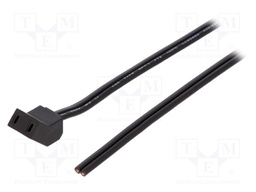 Wire: for fan supplying; Plug: angled 45°; 1m