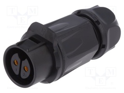 Plug; Connector: circular; size 20; 02; female; PIN: 2; for latch
