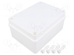Enclosure: multipurpose; X: 110mm; Y: 150mm; Z: 70mm; white; IP65
