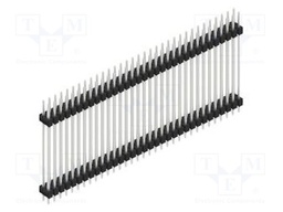 Connector: pin strips; pin header; male; PIN: 66; 2.54mm; THT; 2x33