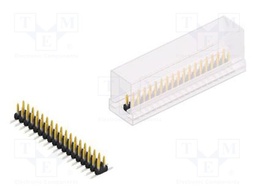 Connector: pin strips; pin header; male; PIN: 36; 2mm; SMT; 2x18
