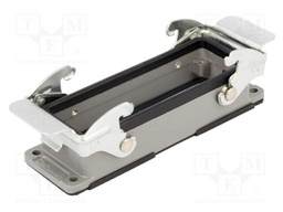 Enclosure: for HDC connectors; size 24B; with double latch