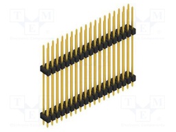 Connector: pin strips; pin header; male; PIN: 38; 2.54mm; THT; 2x19