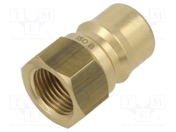 Quick connection coupling; connector pipe,double-sided; 160bar