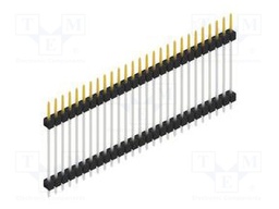 Connector: pin strips; pin header; male; PIN: 27; 2.54mm; THT; 1x27