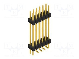 Connector: pin strips; pin header; male; PIN: 12; 2.54mm; SMT; 2x6