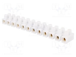 Terminal block; screw terminal; ways: 12; 16mm2; terminals: 24