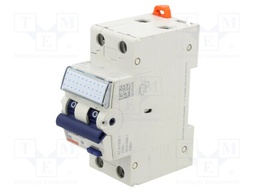 RCBO breaker; Inom: 20A; Ires: 30mA; Poles: 2; 230VAC; IP20; 1÷35mm2