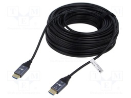 Cable; HDMI plug,both sides; PVC; Len: 30m; black; grey; Core: CCS