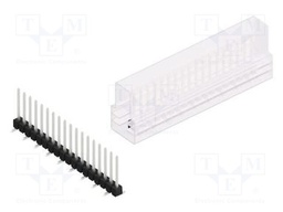 Connector: pin strips; pin header; male; PIN: 18; 2.54mm; SMT; 1x18