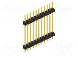 Connector: pin strips; pin header; male; PIN: 11; 2.54mm; THT; 1x11