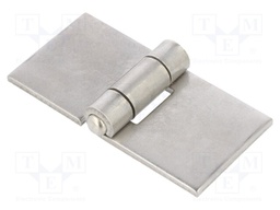 Hinge; Width: 80mm; stainless steel; H: 40mm