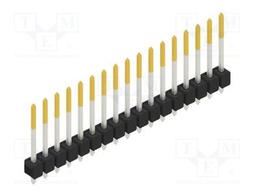 Connector: pin strips; pin header; male; PIN: 17; 2.54mm; THT; 1x17