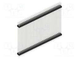 Connector: pin strips; pin header; male; PIN: 64; 2.54mm; THT; 2x32